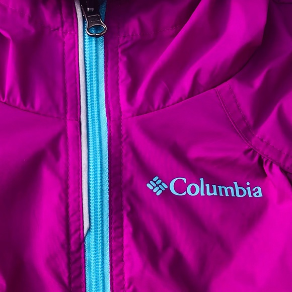Columbia Windbreaker Jacket X SMALL Purple & Blue - Picture 3 of 9